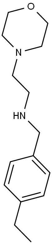 N-(4-ETHYLBENZYL)-2-MORPHOLIN-4-YLETHANAMINE Struktur