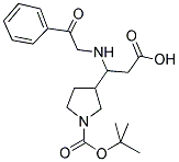 3-[2-CARBOXY-1-(2-OXO-2-PHENYL-ETHYLAMINO)-ETHYL]-PYRROLIDINE-1-CARBOXYLIC ACID TERT-BUTYL ESTER Struktur