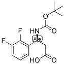 (S)-3-TERT-BUTOXYCARBONYLAMINO-3-(2,3-DIFLUORO-PHENYL)-PROPIONIC ACID Struktur