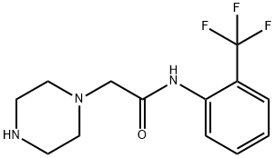 2-PIPERAZIN-1-YL-N-[2-(TRIFLUOROMETHYL)PHENYL]ACETAMIDE Struktur