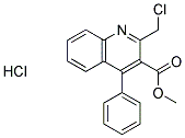 METHYL 2-(CHLOROMETHYL)-4-PHENYLQUINOLINE-3-CARBOXYLATE HYDROCHLORIDE Struktur