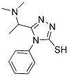 5-[1-(DIMETHYLAMINO)ETHYL]-4-PHENYL-4H-1,2,4-TRIAZOLE-3-THIOL Struktur