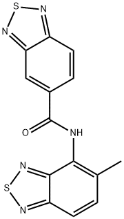 N-(5-METHYL-2,1,3-BENZOTHIADIAZOL-4-YL)-2,1,3-BENZOTHIADIAZOLE-5-CARBOXAMIDE Struktur