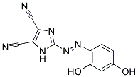 2-[(E)-(2,4-DIHYDROXYPHENYL)DIAZENYL]-1H-IMIDAZOLE-4,5-DICARBONITRILE Struktur