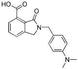 2-(4-DIMETHYLAMINO-BENZYL)-3-OXO-2,3-DIHYDRO-1H-ISOINDOLE-4-CARBOXYLIC ACID Struktur