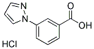 3-(1H-PYRAZOL-1-YL)BENZOIC ACID HYDROCHLORIDE Struktur