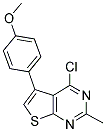 4-CHLORO-5-(4-METHOXYPHENYL)-2-METHYLTHIENO[2,3-D]PYRIMIDINE Struktur