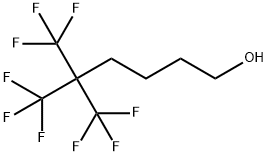 5,5-BIS(TRIFLUOROMETHYL)-6,6,6-TRIFLUORO-HEXAN-1-OL Struktur