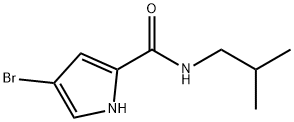 4-BROMO-N-ISOBUTYL-1H-PYRROLE-2-CARBOXAMIDE Struktur