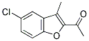 2-ACETYL-5-CHLORO-3-METHYL BENZOFURAN Struktur