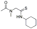 N-[2-(CYCLOHEXYLAMINO)-2-THIOXOETHYL]-N-METHYLACETAMIDE Struktur