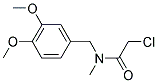 2-CHLORO-N-(3,4-DIMETHOXYBENZYL)-N-METHYLACETAMIDE Struktur