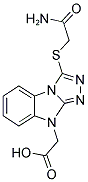 (3-CARBAMOYLMETHYLSULFANYL-BENZO[4,5]IMIDAZO[2,1-C][1,2,4]TRIAZOL-9-YL)-ACETIC ACID Struktur