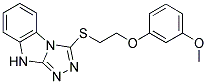 3-([2-(3-METHOXYPHENOXY)ETHYL]THIO)-9H-[1,2,4]TRIAZOLO[4,3-A]BENZIMIDAZOLE Struktur