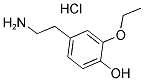 3-ETHOXY-4-HYDROXYPHENETHYLAMINE HYDROCHLORIDE Struktur