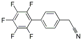 (2',3',4',5',6'-PENTAFLUORO[1,1'-BIPHENYL]-4-YL)ACETONITRILE Struktur