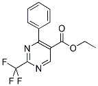 ETHYL-2-TRIFLUOROMETHYL-4-PHENYL-5-PYRIMIDINE CARBOXYLATE Struktur