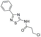 3-CHLORO-N-(3-PHENYL-1,2,4-THIADIAZOL-5-YL)PROPANAMIDE Struktur