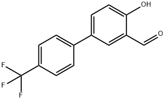 4-HYDROXY-4'-(TRIFLUOROMETHYL)[1,1'-BIPHENYL]-3- CARBALDEHYDE Struktur