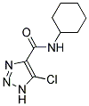 5-CHLORO-N-CYCLOHEXYL-1H-1,2,3-TRIAZOLE-4-CARBOXAMIDE Struktur