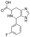 4-(3-FLUORO-PHENYL)-4,5,6,7-TETRAHYDRO-3H-IMIDAZO[4,5-C]PYRIDINE-6-CARBOXYLIC ACID Struktur