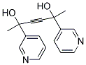 3-HEXYNE-2,5-DIOL, 2,5-DI(3-PYRIDINYL)- Struktur