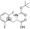 (S)-2-TERT-BUTOXYCARBONYLAMINO-3-(2,6-DIFLUORO-PHENYL)-PROPIONIC ACID Struktur