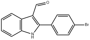 2-(4-BROMOPHENYL)-1H-INDOLE-3-CARBALDEHYDE Struktur