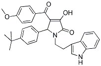 1-(2-(1H-INDOL-3-YL)ETHYL)-5-(4-TERT-BUTYLPHENYL)-3-HYDROXY-4-(4-METHOXYBENZOYL)-1H-PYRROL-2(5H)-ONE Struktur