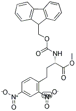 (S)-N-ALPHA-(9-FLUORENYLMETHYLOXYCARBONYL)-2,4-DINITRO-HOMO-PHENYLALANINE METHYL ESTER Struktur