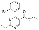 ETHYL-2-ETHYL-4-(2-BROMOPHENYL)-5-PYRIMIDINE CARBOXYLATE Struktur