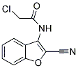 2-CHLORO-N-(2-CYANO-1-BENZOFURAN-3-YL)ACETAMIDE Struktur