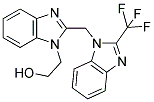 2-[2-(2-TRIFLUOROMETHYL-BENZOIMIDAZOL-1-YLMETHYL)-BENZOIMIDAZOL-1-YL]-ETHANOL Struktur