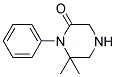 6,6-DIMETHYL-1-PHENYLPIPERAZIN-2-ONE Struktur