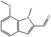 7-METHOXY-1-METHYL-1H-INDOLE-2-CARBALDEHYDE Struktur