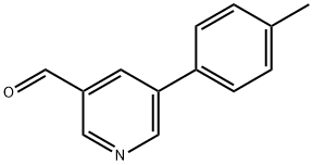 5-(4-METHYLPHENYL)NICOTINALDEHYDE Struktur