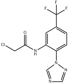 2-CHLORO-N-[2-(1H-1,2,4-TRIAZOL-1-YL)-5-(TRIFLUOROMETHYL)PHENYL]ACETAMIDE Struktur