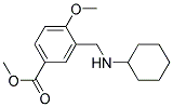 3-CYCLOHEXYLAMINOMETHYL-4-METHOXY-BENZOIC ACID METHYL ESTER Struktur