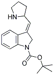 3-PYRROLIDIN-2-YLMETHYLENE-2,3-DIHYDRO-INDOLE-1-CARBOXYLIC ACID TERT-BUTYL ESTER Struktur