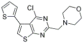 4-CHLORO-2-(MORPHOLIN-4-YLMETHYL)-5-THIEN-2-YLTHIENO[2,3-D]PYRIMIDINE Struktur