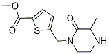 METHYL 5-[(3-METHYL-2-OXOPIPERAZIN-1-YL)METHYL]THIOPHENE-2-CARBOXYLATE Struktur