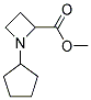 METHYL 1-CYCLOPENTYL-2-AZETIDINECARBOXYLATE Struktur