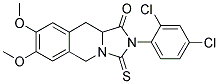 2-(2,4-DICHLOROPHENYL)-7,8-DIMETHOXY-3-THIOXO-2,3,10,10A-TETRAHYDROIMIDAZO[1,5-B]ISOQUINOLIN-1(5H)-ONE Struktur