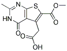 [6-(METHOXYCARBONYL)-2-METHYL-4-OXO-3,4-DIHYDROTHIENO[2,3-D]PYRIMIDIN-5-YL]ACETIC ACID Struktur