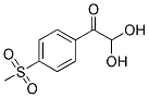 4-METHANESULFONYLPHENYLGLYOXAL HYDRATE Struktur