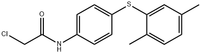 2-CHLORO-N-[4-[(2,5-DIMETHYLPHENYL)THIO]PHENYL]ACETAMIDE Struktur