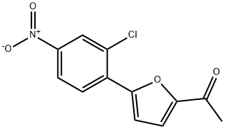 1-[5-(2-CHLORO-4-NITRO-PHENYL)-FURAN-2-YL]-ETHANONE Struktur