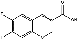 4,5-DIFLUORO-2-METHOXYCINNAMIC ACID Struktur