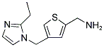 (4-[(2-ETHYL-1H-IMIDAZOL-1-YL)METHYL]-2-THIENYL)METHANAMINE Struktur