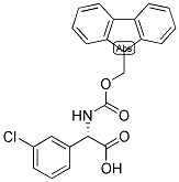 (S)-(3-CHLORO-PHENYL)-[(9H-FLUOREN-9-YLMETHOXYCARBONYLAMINO)]-ACETIC ACID Struktur